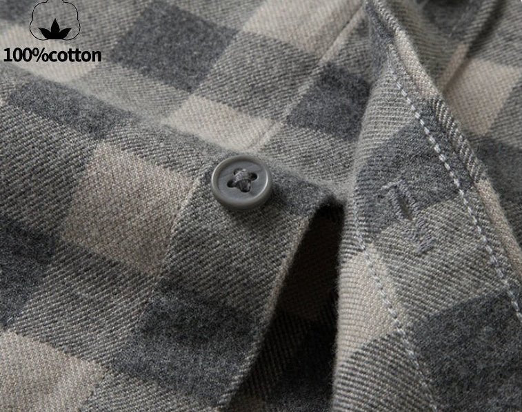 Santorini flannel plaid shirt - Antonios