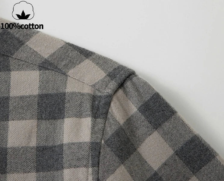 Santorini flannel plaid shirt - Antonios