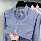 Santorini linen striped shirt - Antonios