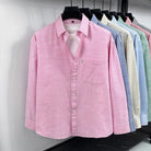 Santorini linen striped shirt - Antonios