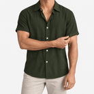 Short-sleeved cotton summer golf t-shirt - AntoniosClothing - Green