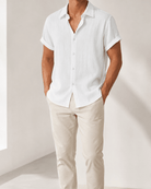 Short-sleeved cotton summer golf t-shirt - AntoniosClothing - Grey