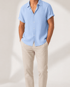 Short-sleeved cotton summer golf t-shirt - AntoniosClothing - Grey