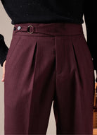 Single - pleat straight high - waist trousers - Antonios