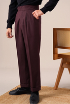 Single - pleat straight high - waist trousers - Antonios