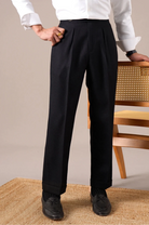 Single - pleat straight high - waist trousers - Antonios