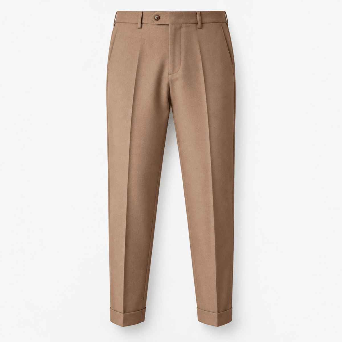 Slim fit ankle trousers - AntoniosClothing - Camel
