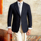 Slim fit cotton - linen blend jacket - Antonios