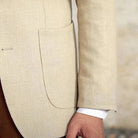 Slim fit cotton - linen blend jacket - Antonios