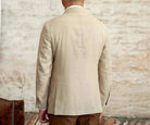 Slim fit cotton - linen blend jacket - Antonios