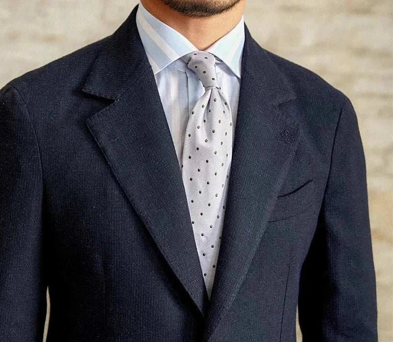 Slim fit cotton - linen blend jacket - Antonios