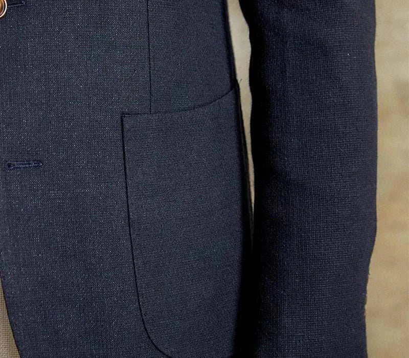 Slim fit cotton - linen blend jacket - Antonios