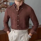 Slim fit solid business shirt office and social wear - Antonios