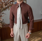 Slim fit solid business shirt office and social wear - Antonios