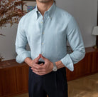 Slim fit solid business shirt office and social wear - Antonios