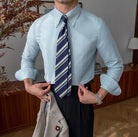 Slim fit solid business shirt office and social wear - Antonios