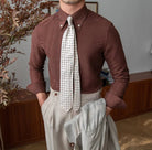 Slim fit solid business shirt office and social wear - Antonios