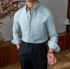 Slim fit solid business shirt office and social wear - Antonios