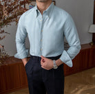 Slim fit solid business shirt office and social wear - Antonios