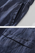 Slim - fit straight linen pants - Antonios