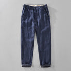 Slim - fit straight linen pants - Antonios