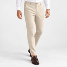 Slim fit stretch chinos - AntoniosClothing - Beige