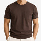 Slim fit t-shirt with chest pocket 100% combed cotton - AntoniosClothing - Light gray