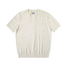 Slim fit t-shirt with chest pocket 100% combed cotton - AntoniosClothing - Beige