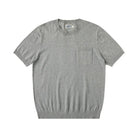 Slim fit t-shirt with chest pocket 100% combed cotton - AntoniosClothing - Light gray