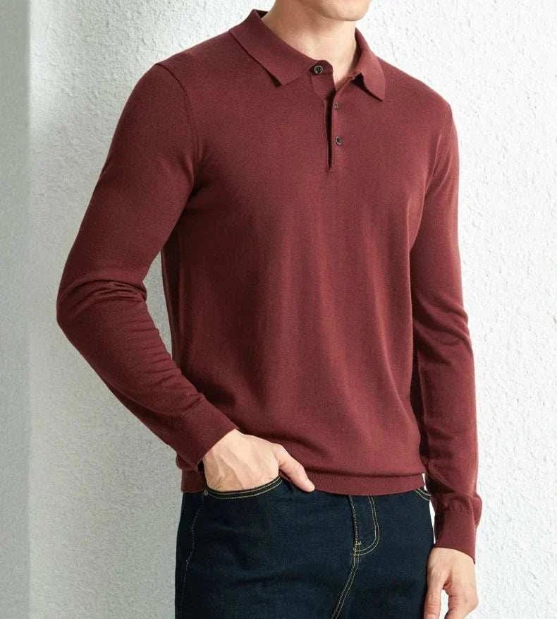 Slim fit wool autumn sweater - Antonios