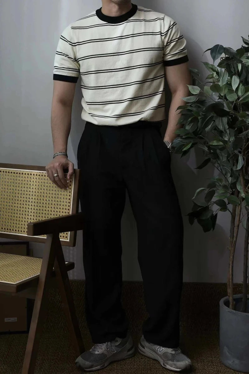 Smart casual striped summer t-shirt - Antonios