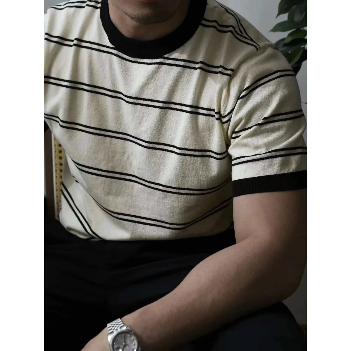 Smart casual striped summer t-shirt - Antonios