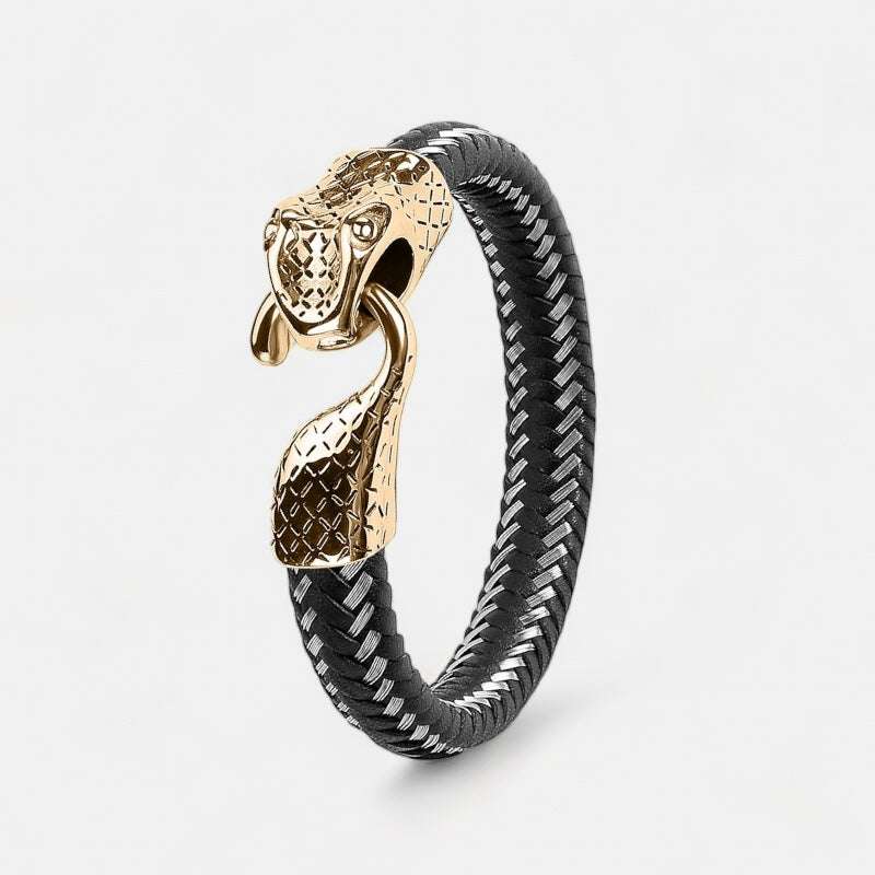 Snake Leather Bracelet - Stylish & Durable Accessory – Antonios