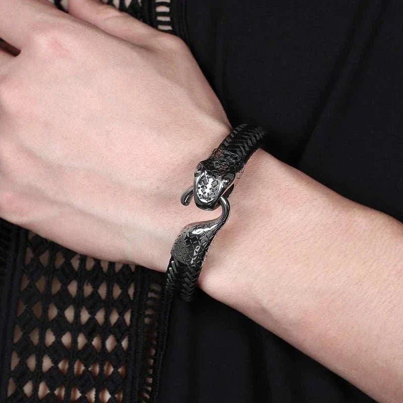 Snake leather bracelet - Antonios