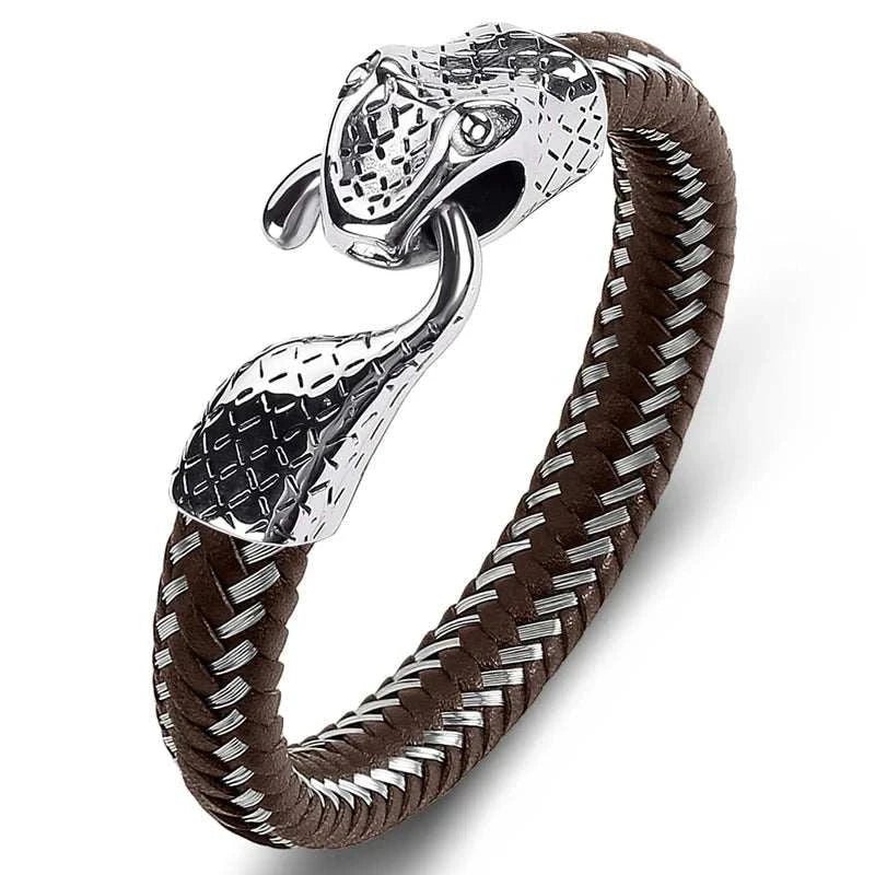 Snake leather bracelet - Antonios