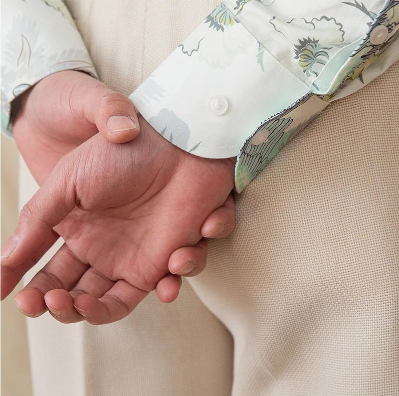 Soft cotton printed long - sleeved shirt - Antonios