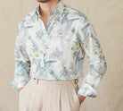 Soft cotton printed long - sleeved shirt - Antonios