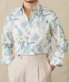 Soft cotton printed long - sleeved shirt - Antonios