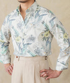 Soft cotton printed long - sleeved shirt - Antonios