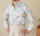 Soft cotton printed long - sleeved shirt - Antonios