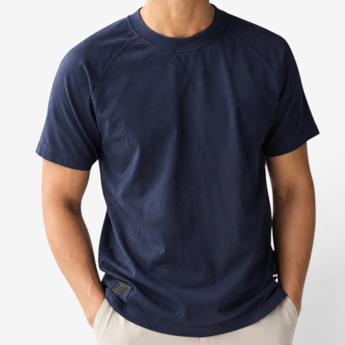 Solid american retro heavy cotton t-shirt - AntoniosClothing - Coffee