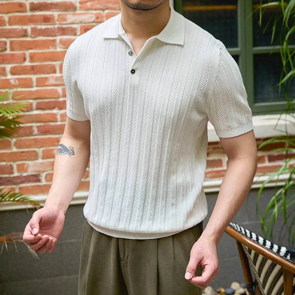 Spring gentleman english t-shirt - Antonios