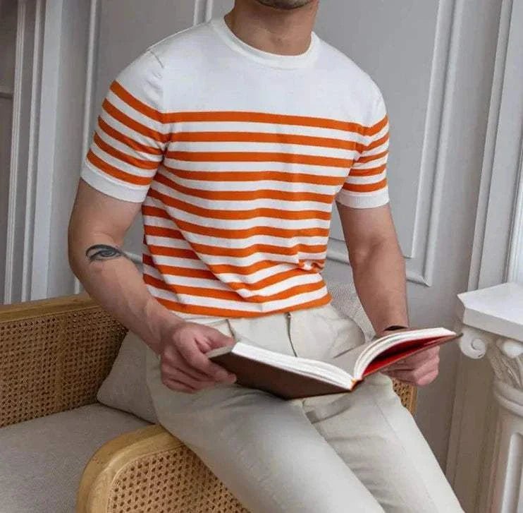 Spring knitted round neck t-shirt - Antonios