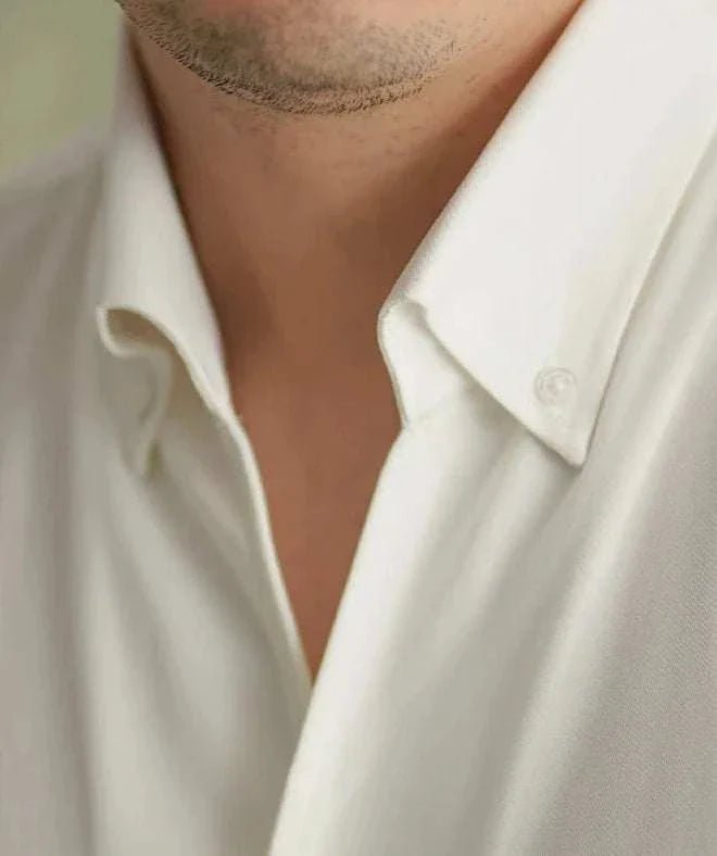 Spring pointer collar long sleeve shirt - Antonios