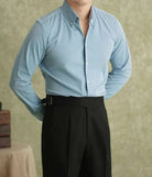 Spring pointer collar long sleeve shirt - Antonios