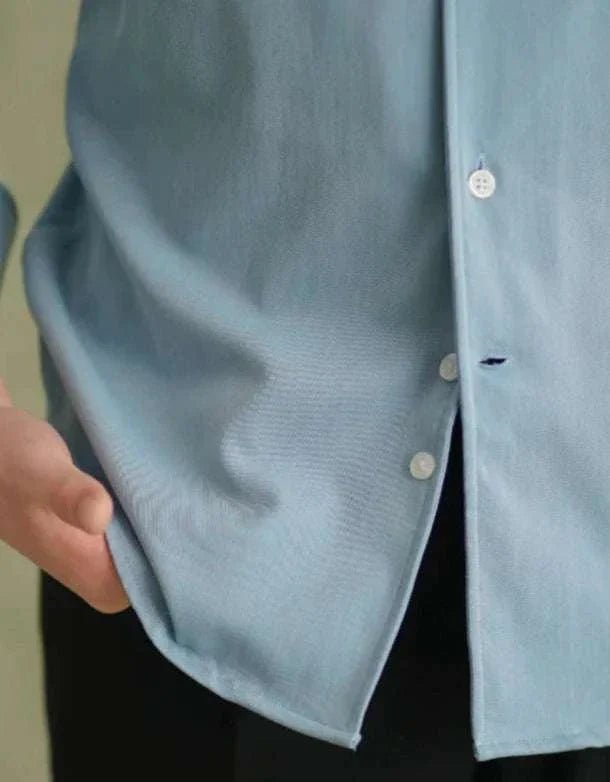 Spring pointer collar long sleeve shirt - Antonios