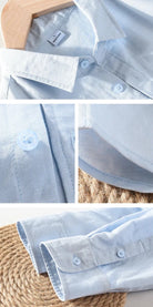 Spring stand collar long - sleeve casual streetwear button - up - Antonios