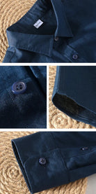 Spring stand collar long - sleeve casual streetwear button - up - Antonios