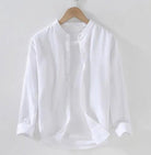 Spring stand collar long - sleeve casual streetwear button - up - Antonios