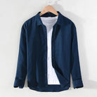 Spring stand collar long - sleeve casual streetwear button - up - Antonios